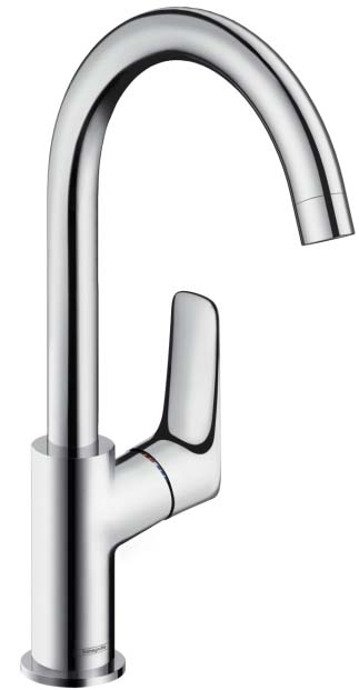 Hansgrohe Logis Waschtisch Einhandmischer Hebel seitlich, verchromt 71130