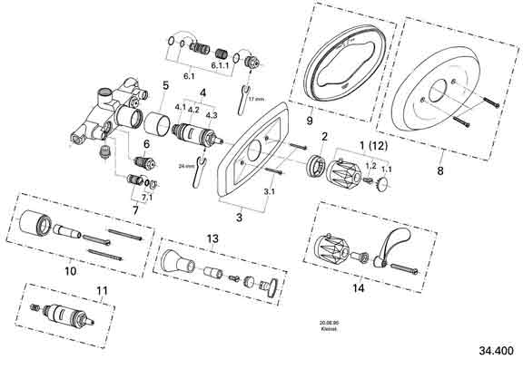 Grohe Unterputzthermostat Thermoelement