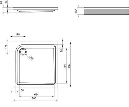 Brausetasse Acryl 800X800 80x80 