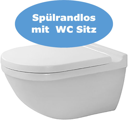 Starck3 Wand WC Set spülrandlos