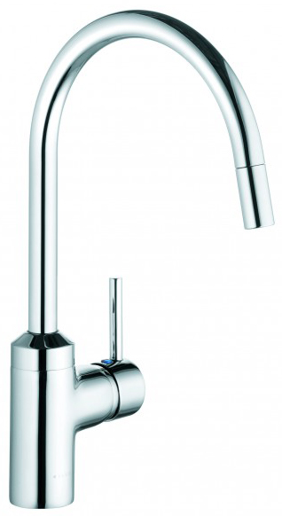Kludi Bozz Spültisch Einhandmischer herausziehbarer Auslauf, verchromt 42851