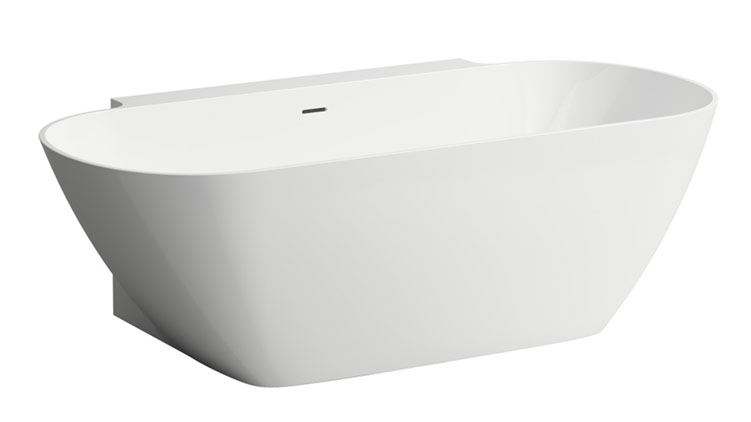 Laufen Lua Badewanne 1700 mm wandgebunden aus Marbond