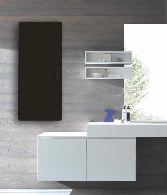 Eyebeam Glas Infrarotheizkörper 1500 Watt schwarz