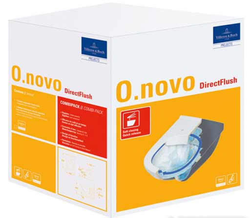 Villeroy und Boch Wand WC Set spülrandlos O.novo 5660 