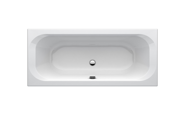 One Duo-Badewanne 1800X80 mm weiß Acryl mit Wannenträger