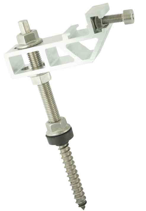 Alumero Stockschraubenbefestigung für PV Module