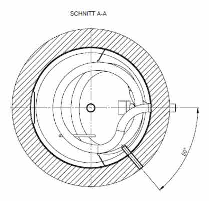 Warmwasserspeicher 300 Liter 1 Register Schnitt